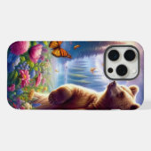 Niedliche, farbige Bären und Schmetterlinge iPhone Hülle (Rückseite (Horizontal))