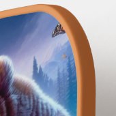 Niedliche, farbige Bären und Schmetterlinge Pickleball Schläger (Linke Seite)