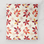 Niedliche farbige Blätter Pumpkin Frame Platzkarte (Innenseite Aufgefaltet)