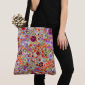 Niedliche farbige Blume Collage Design Tasche (Von Nahem)
