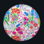 Niedliche farbige Blume Dartscheibe<br><div class="desc">Niedliche farbige Blume</div>