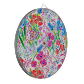 Niedliche farbige Blume Dartscheibe (Vorderseite Links)