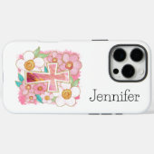 Niedliche farbige Blume Faith Cross iPhone Case-Mate iPhone Hülle (Rückseite (Horizontal))