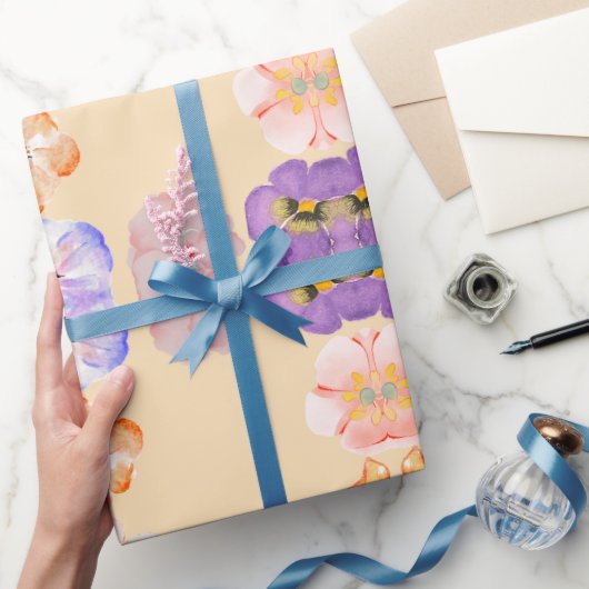 Niedliche farbige Blume Geschenkpapier (Schenken)