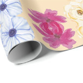 Niedliche farbige Blume Geschenkpapier (Rolleneckpunkt)