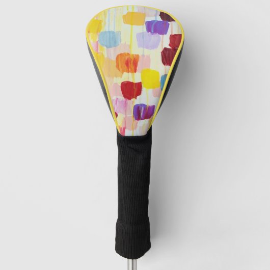 Niedliche farbige Blume Golf Headcover (Vorderseite)
