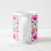 Niedliche farbige Blume Jumbo-Tasse (Rückseite)