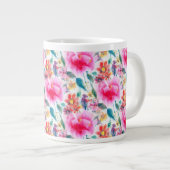 Niedliche farbige Blume Jumbo-Tasse (Vorderseite Rechts)