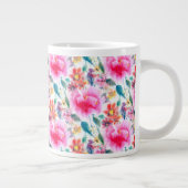 Niedliche farbige Blume Jumbo-Tasse (Rechts)