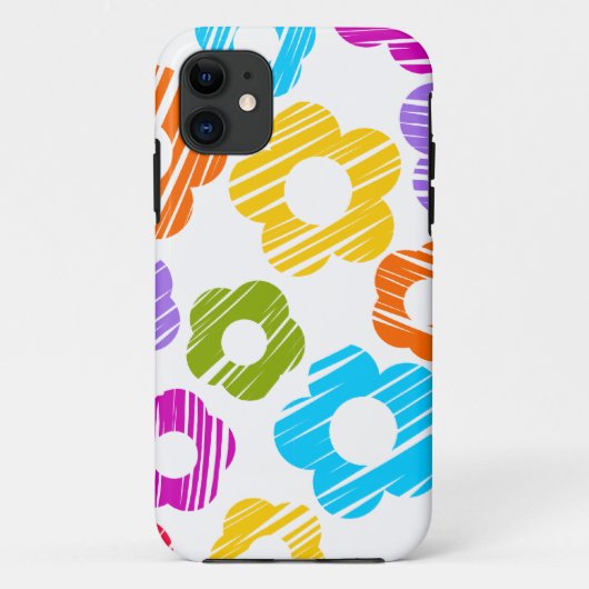 Niedliche farbige Blume mährenhaft fröhliche Blume Case-Mate iPhone Hülle (Rückseite)