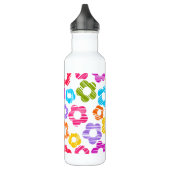 Niedliche farbige Blume mährenhaft fröhliche Blume Edelstahlflasche (Links)