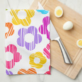 Niedliche farbige Blume mährenhaft fröhliche Blume Handtuch (Viertel Falte)