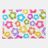 Niedliche farbige Blume mährenhaft fröhliche Blume Handtuch (Horizontal)