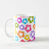 Niedliche farbige Blume mährenhaft fröhliche Blume Kaffeetasse (Links)