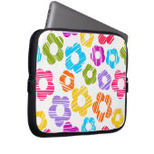 Niedliche farbige Blume mährenhaft fröhliche Blume Laptopschutzhülle (Vorne Rechts)