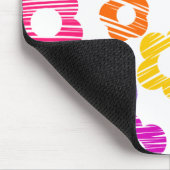 Niedliche farbige Blume mährenhaft fröhliche Blume Mousepad (Ecke)