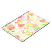 Niedliche farbige Blume Notizblock (Linke Seite)