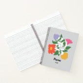 Niedliche farbige Blume Personalisierter Planer Notizblock (Innenseite)