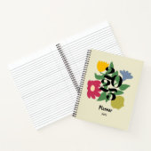 Niedliche farbige Blume Personalisierter Planer Notizblock (Innenseite)