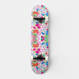 Niedliche farbige Blume Skateboard