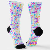 Niedliche farbige Blume Socken (Gewinkelt)