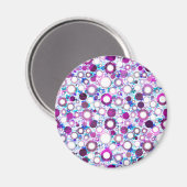 Niedliche farbige Blume Sonnen-Muster Magnet (Vorderseite/Rückseite)