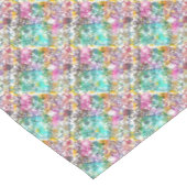 Niedliche, farbige Blume Tischdecke (Schrägansicht)