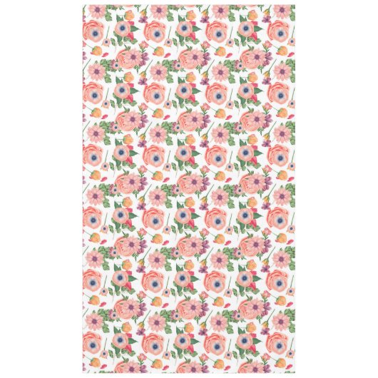 Niedliche farbige Blume Tischdecke (Vorderseite)