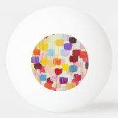 Niedliche farbige Blume Tischtennisball (Rückseite)