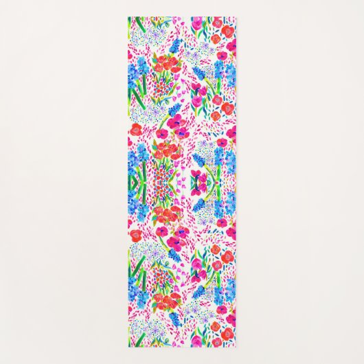 Niedliche farbige Blume Yogamatte (Vorderseite)