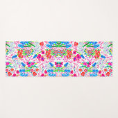 Niedliche farbige Blume Yogamatte (Vorderseite (Horizontal))