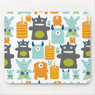 Niedliche farbige Cartoon-Monster mousepad