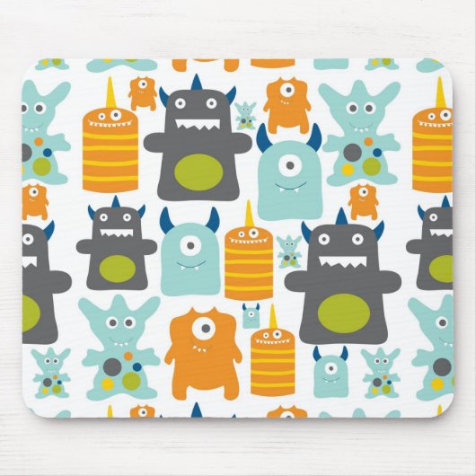 Niedliche farbige Cartoon-Monster mousepad (Vorne)