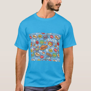 Niedliche Farbige Cartoon-Sprechblasen T-Shirt