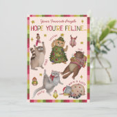 Niedliche Farbige Chat Lover Gefühl Weihnachten (Stehend Vorderseite)