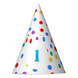 Niedliche Farbige Confetti Dots Geburtstag Partyhütchen