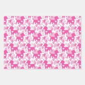 Niedliche farbige Dackeln Wrapping Paper Set 3 Geschenkpapier Set (Vorderseite 2)