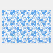 Niedliche farbige Dackeln Wrapping Paper Set 3 Geschenkpapier Set (Vorderseite)