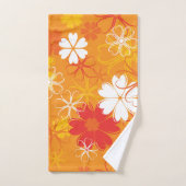 Niedliche farbige Daisy Illustration Blumenmuster Badhandtuch Set (Handtuch)