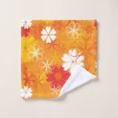 Niedliche farbige Daisy Illustration Blumenmuster Badhandtuch Set (Waschlappen)