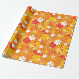 Niedliche farbige Daisy Illustration Blumenmuster Geschenkpapier