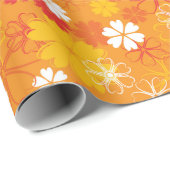 Niedliche farbige Daisy Illustration Blumenmuster Geschenkpapier (Rolleneckpunkt)