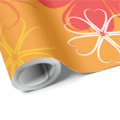 Niedliche farbige Daisy Illustration Blumenmuster Geschenkpapier (Rolleneckpunkt)