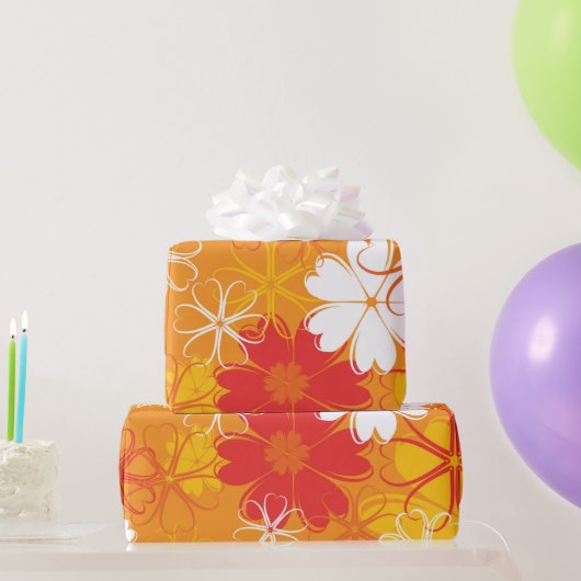 Niedliche farbige Daisy Illustration Blumenmuster Geschenkpapier (Partygeschenke)