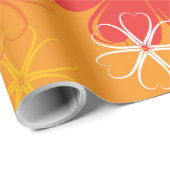 Niedliche farbige Daisy Illustration Blumenmuster Geschenkpapier (Rolleneckpunkt)