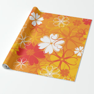 Niedliche farbige Daisy Illustration Blumenmuster Geschenkpapier