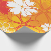 Niedliche farbige Daisy Illustration Blumenmuster Geschenkpapier (Ecke)