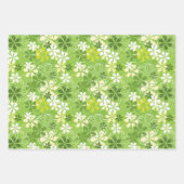 Niedliche farbige Daisy Illustration Blumenmuster Geschenkpapier Set (Vorderseite 2)