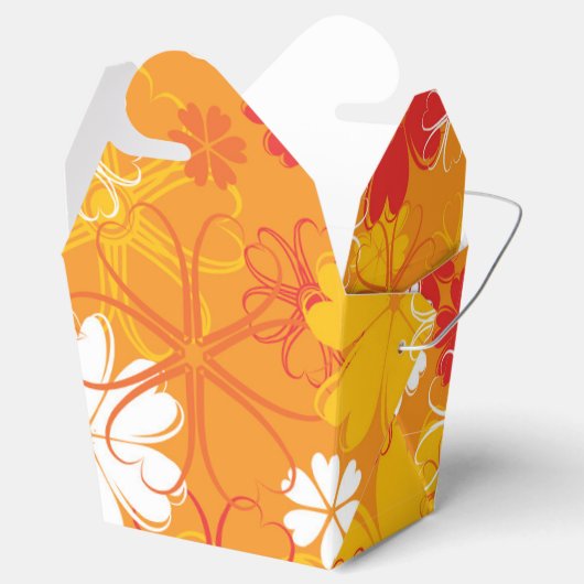 Niedliche farbige Daisy Illustration Blumenmuster Geschenkschachtel (Geöffnet)