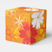 Niedliche farbige Daisy Illustration Blumenmuster Geschenkschachtel (Rückseite)